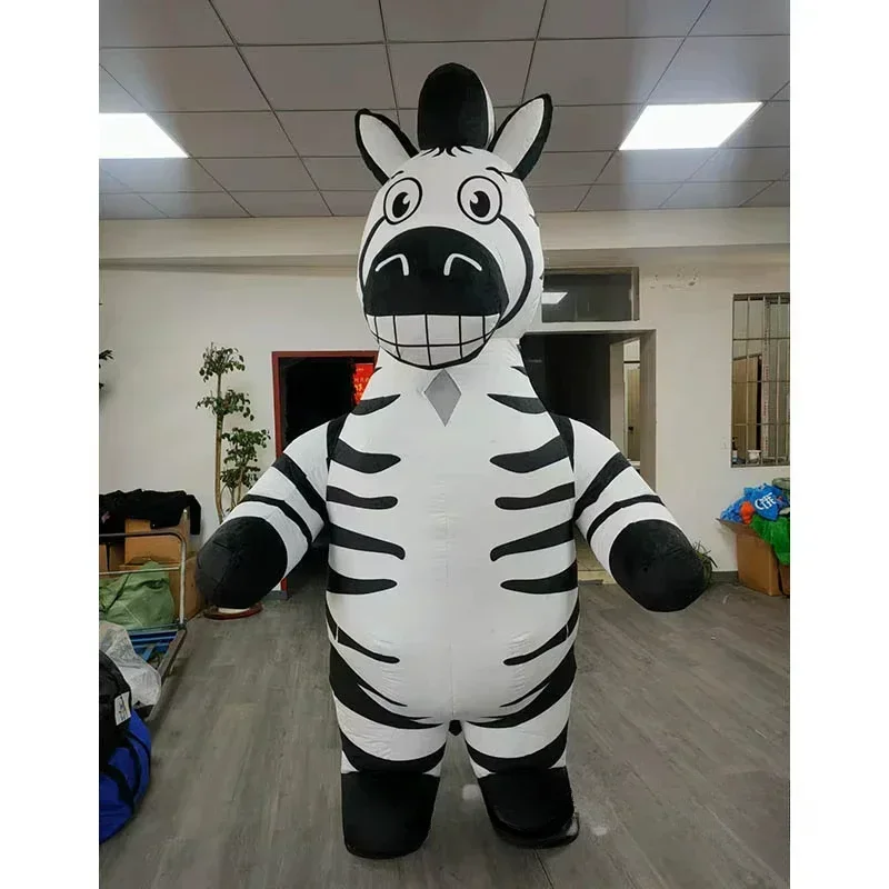 Event & Party Supply Photos - Inflatable Zebra Mascot Costume Adult Full