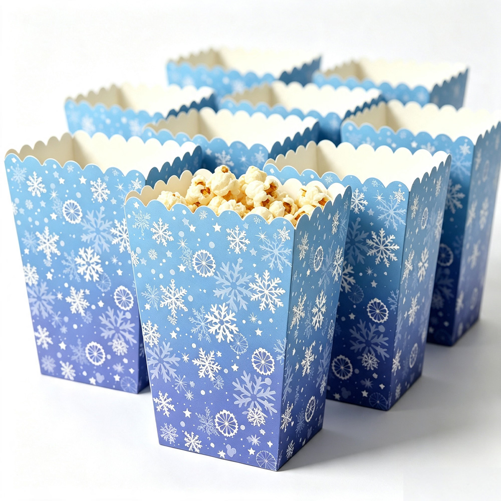 10-50pcs Snowflake Popcorn Box - Event Party Box review and price