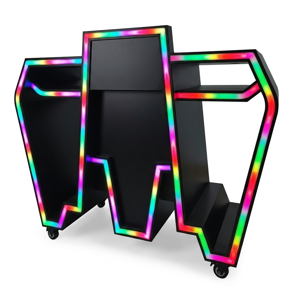 Custom Metal LED DJ Booth Tabl - Event Suppliers review and price