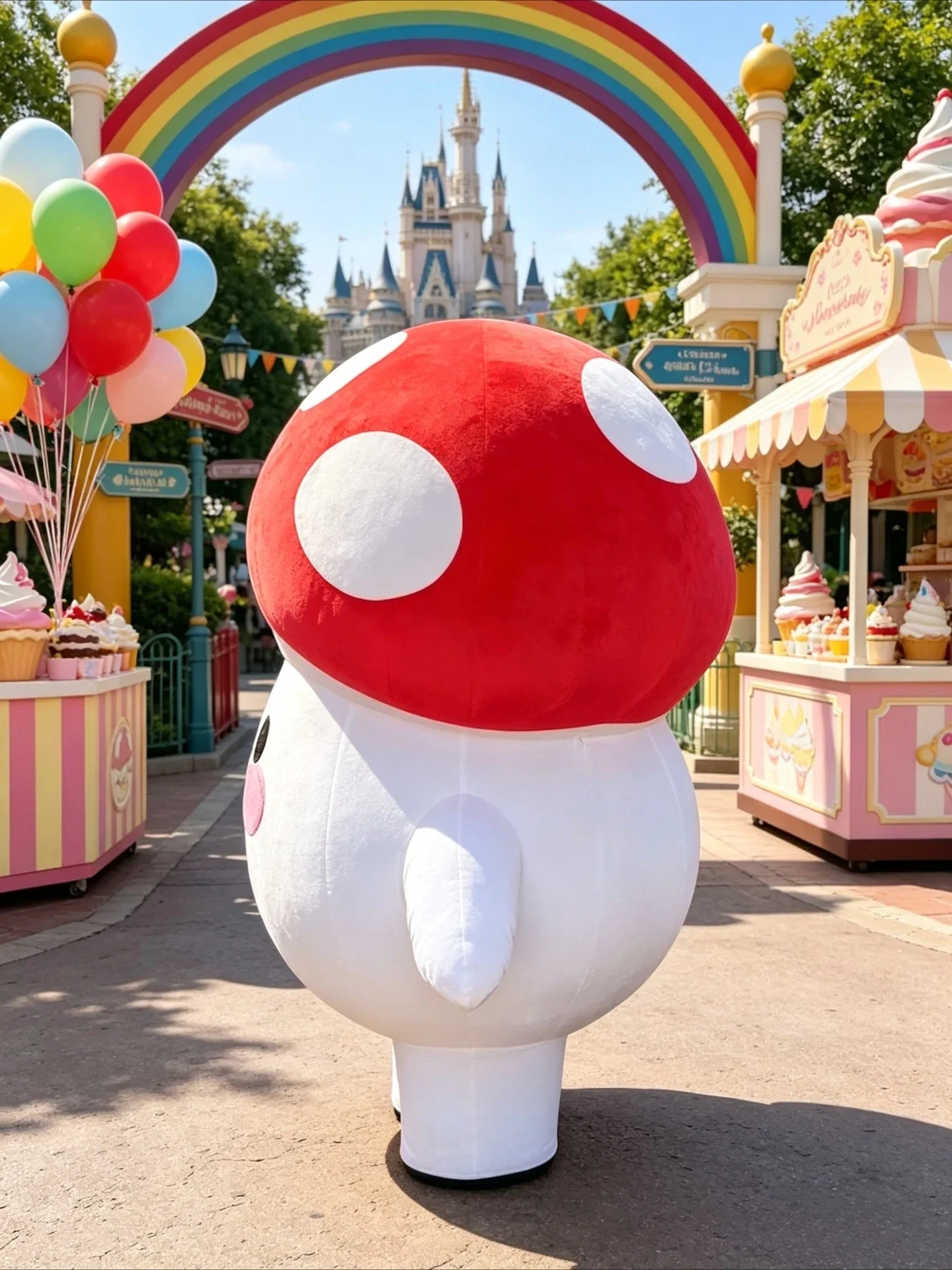 Inflatable Mushroom Mascot Cos - Event & Party Supply Photos review and price