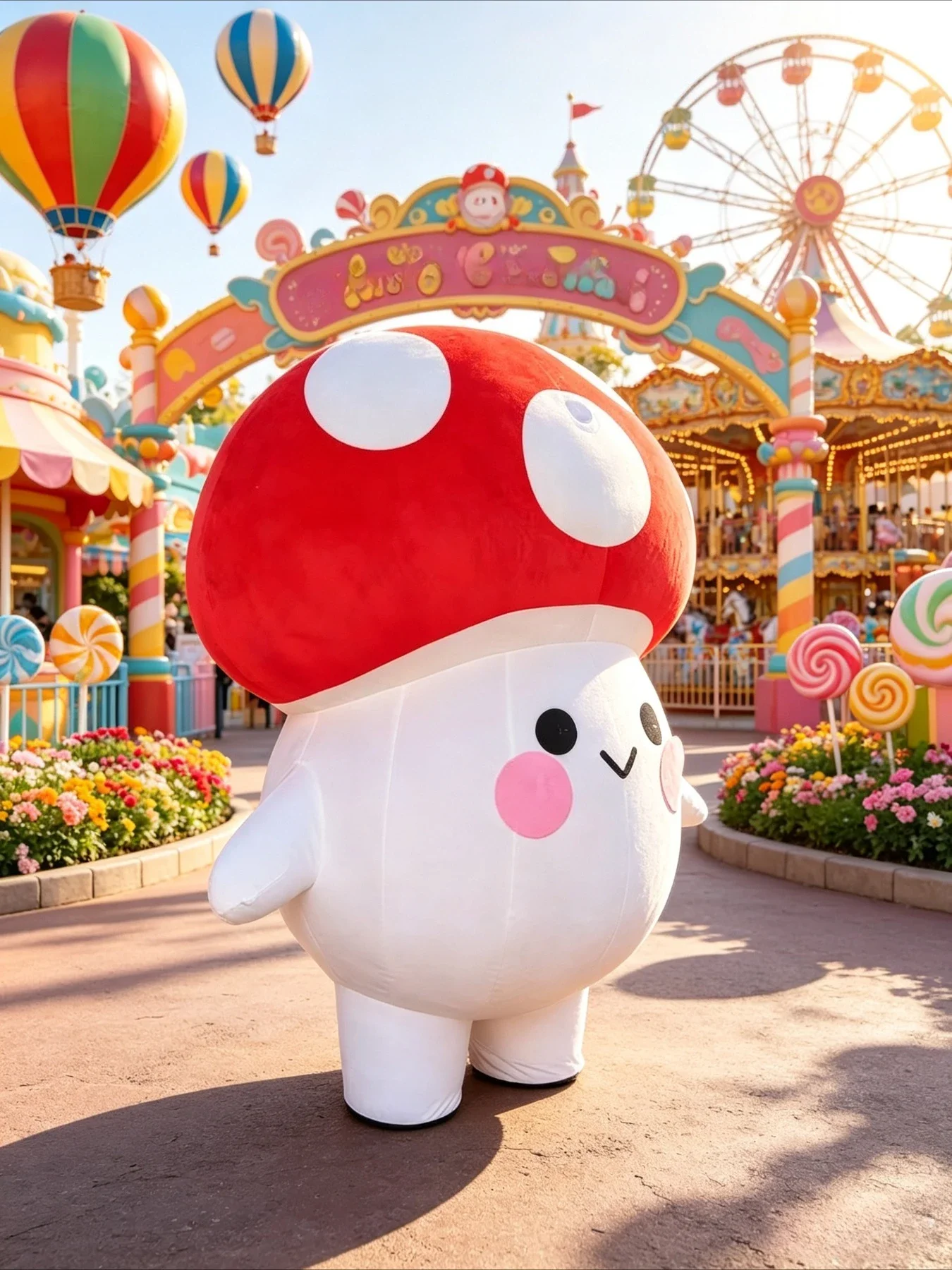 Inflatable Mushroom Mascot Cos - Event & Party Supply Photos review and price