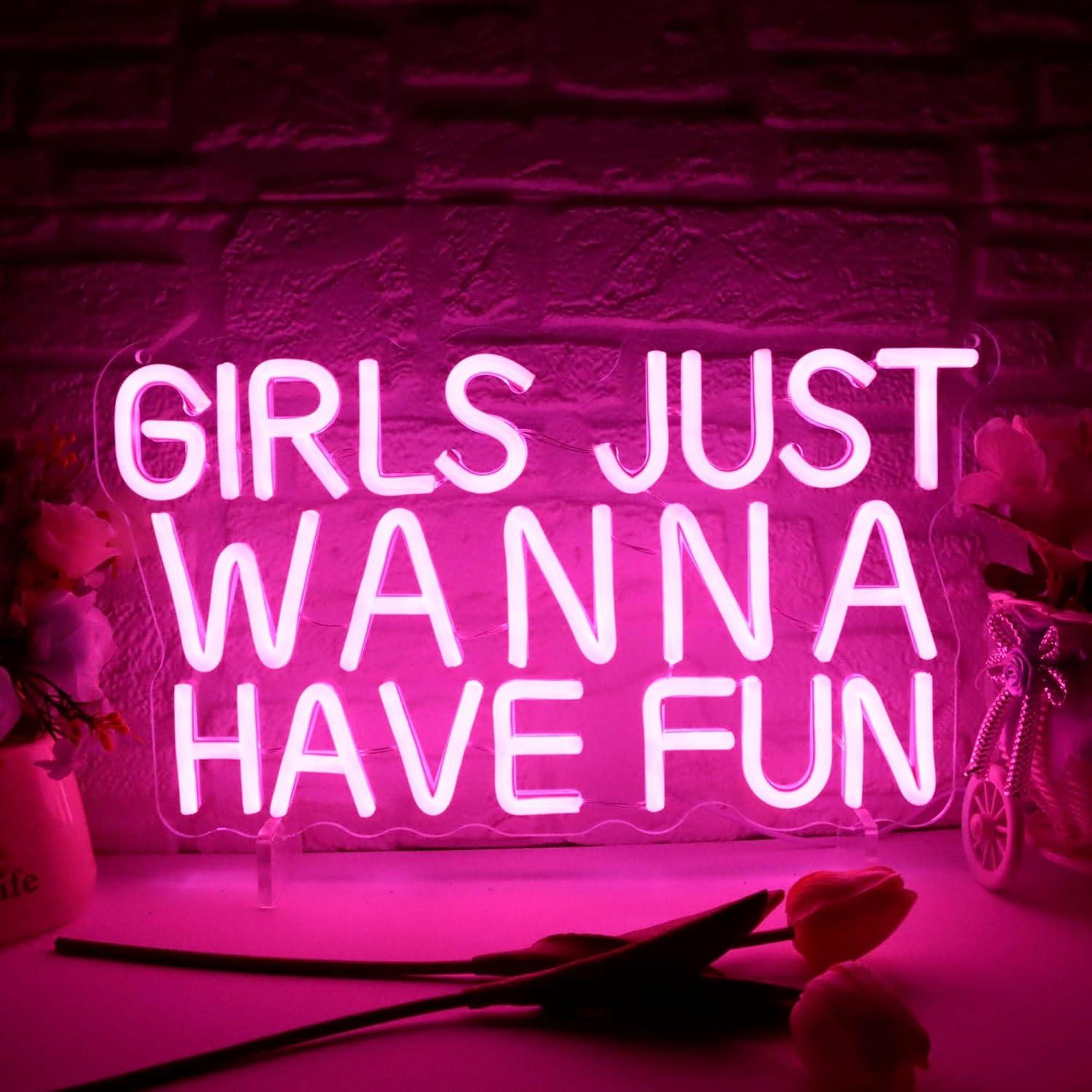 Girls Just Wanna Have Fun Neon - Neon Sign Party review and price