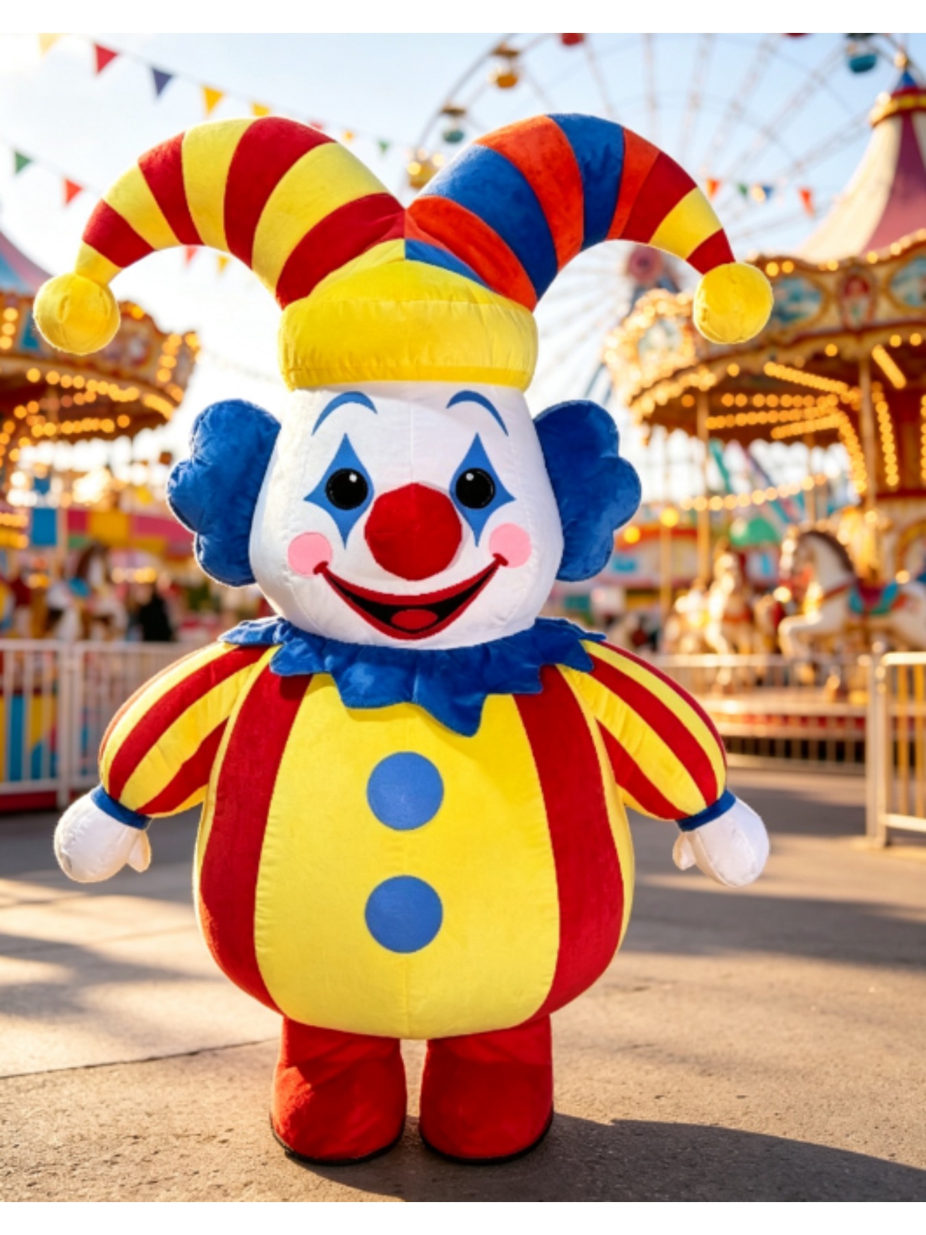Inflatable Circus Clown Mascot - Event & Party Supply Photos review and price