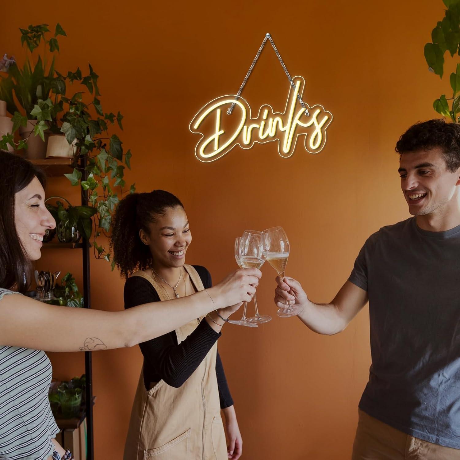 Drinks Neon Sign LED Neon Ligh - Neon Sign Party review and price