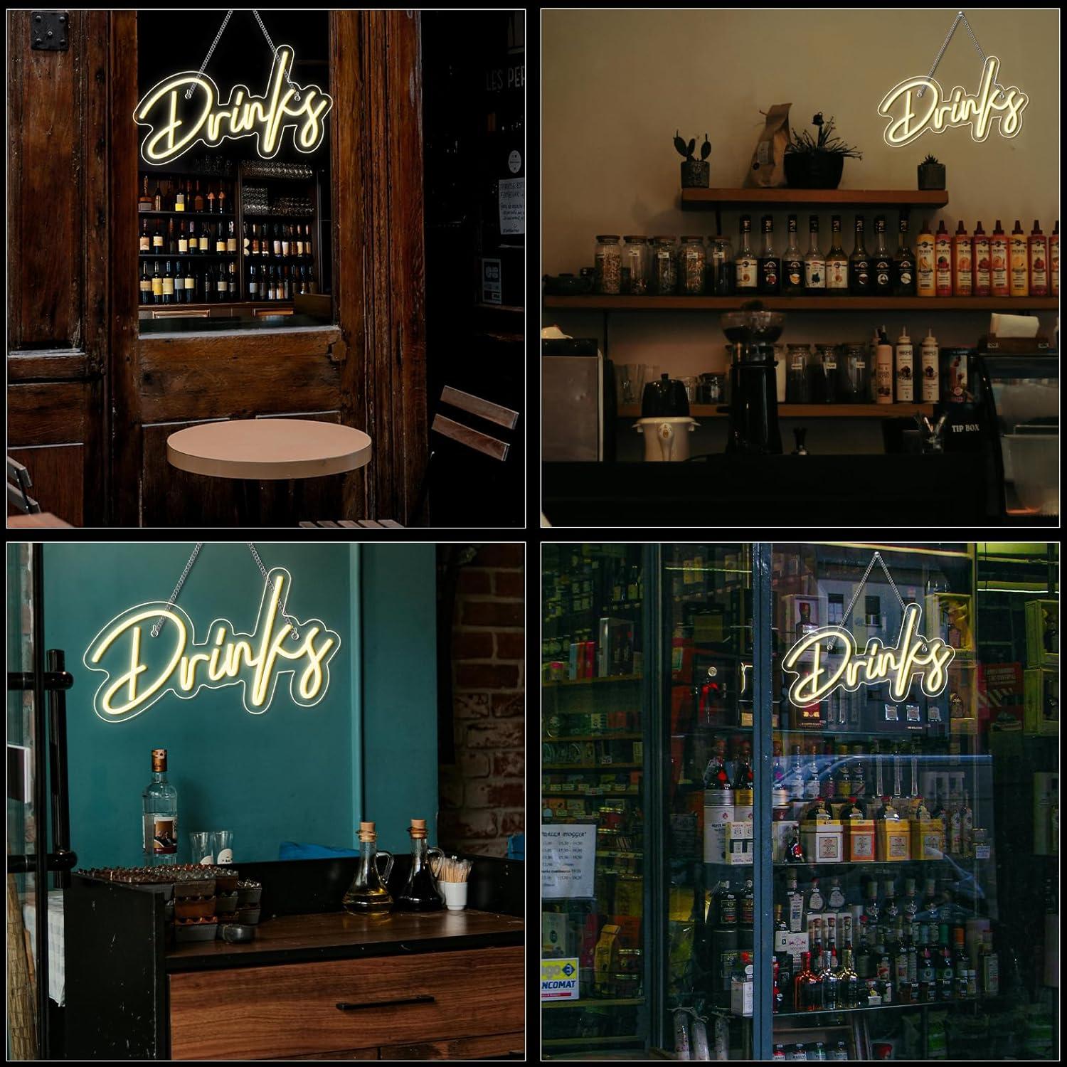 Drinks Neon Sign LED Neon Ligh - Neon Sign Party review and price