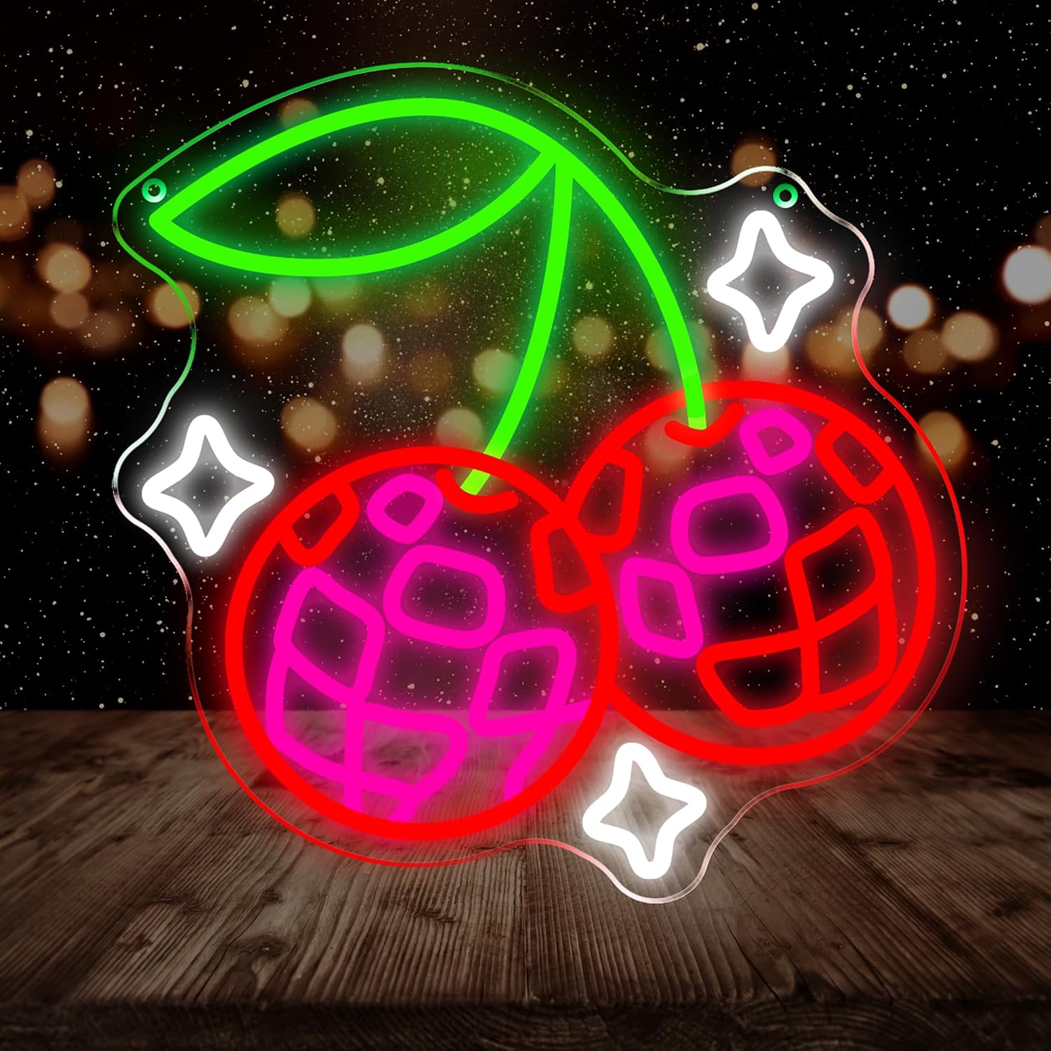 Disco Ball Cherry LED Neon Sig - Neon Sign Party review and price